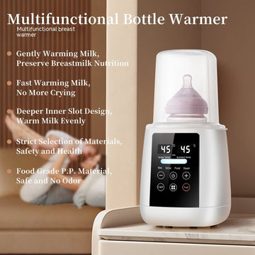 Smart Baby Bottle Warmer – 5-in-1 Fast Heating & Constant Temperature Milk Warmer for Breastmilk & Formula