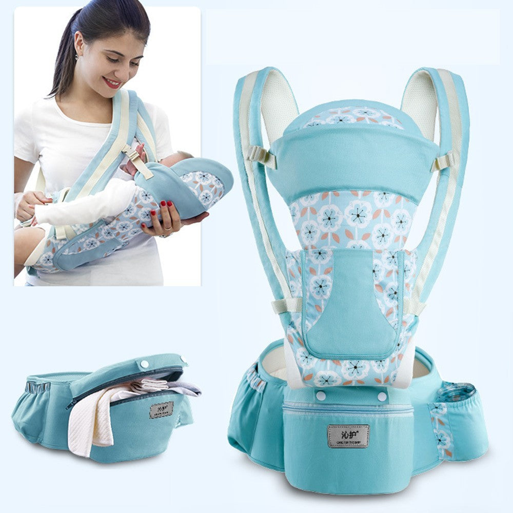 ErgoBreeze™ 3-in-1 Baby Carrier with Waist Stool – Breathable, All-Season Comfort from Newborn to Toddler