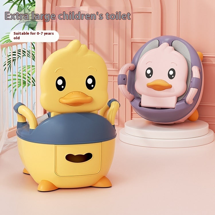 Soft Duck Toilet Trainer Seat for Infants & Toddlers – Comfortable & Safe Potty Training Cushion for Home Use