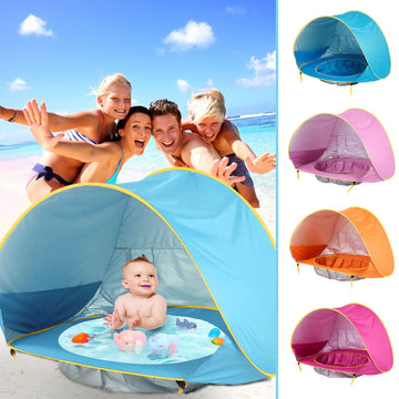 Baby Beach Tent - Portable UV Protection Sun Shelter for Infants | Outdoor Playhouse, Pool Shade & Swimming Tent for Kids
